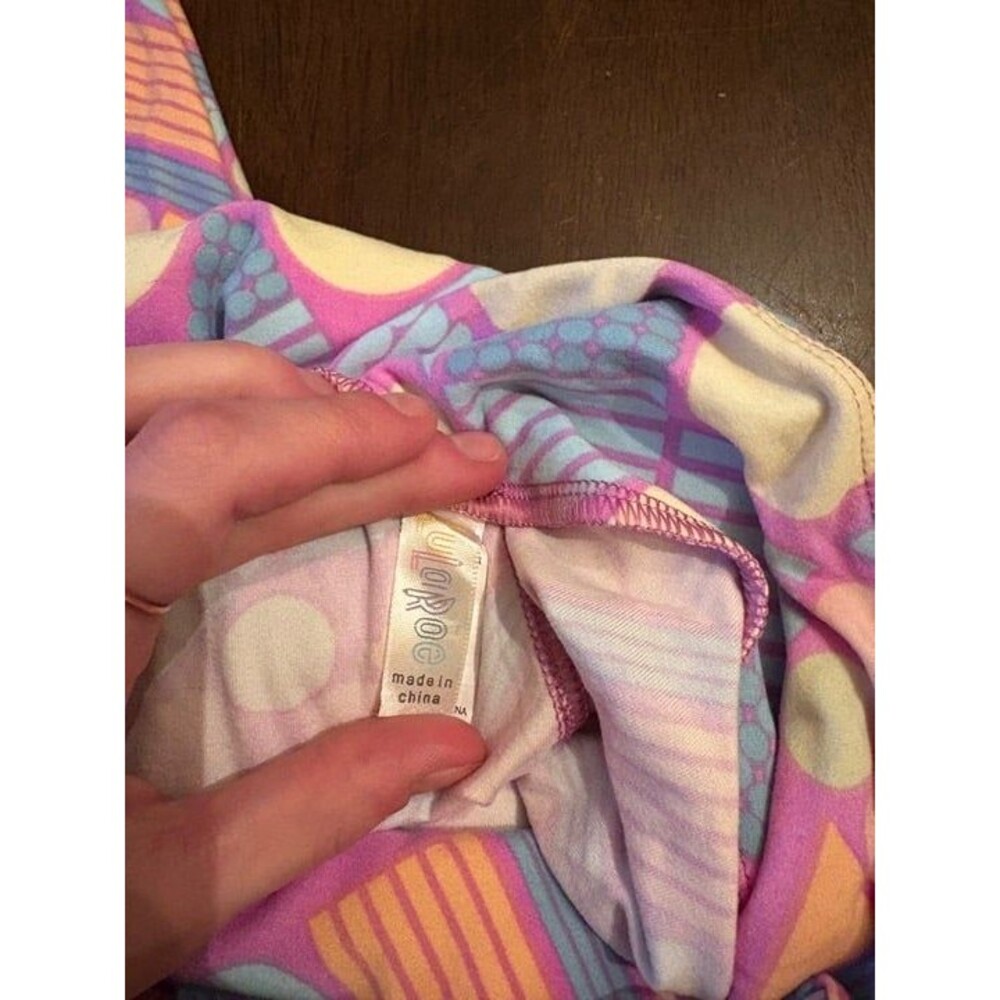 LuLaRoe leggings os high waisted yoga waistband classic vintage hard to find - Picture 2 of 4